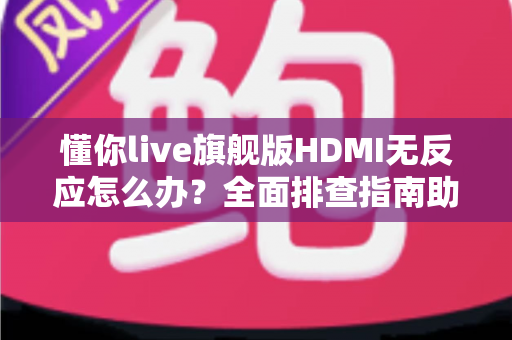 懂你live旗舰版HDMI无反应怎么办？全面排查指南助你快速恢复直播