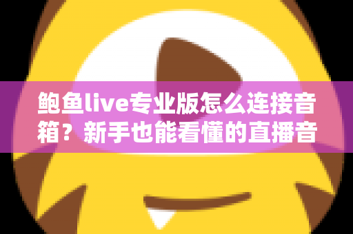鲍鱼live专业版怎么连接音箱？新手也能看懂的直播音响连接全攻略与音质优化指南