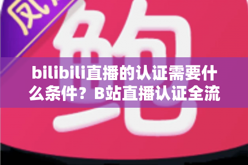 bilibili直播的认证需要什么条件？B站直播认证全流程详解与实用指南