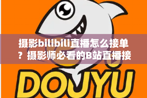 摄影bilibili直播怎么接单？摄影师必看的B站直播接单变现全攻略