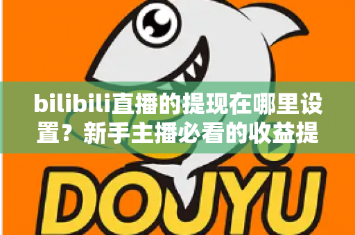 bilibili直播的提现在哪里设置？新手主播必看的收益提现全流程攻略