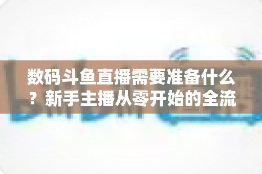 数码斗鱼直播需要准备什么？新手主播从零开始的全流程装备与实战指南