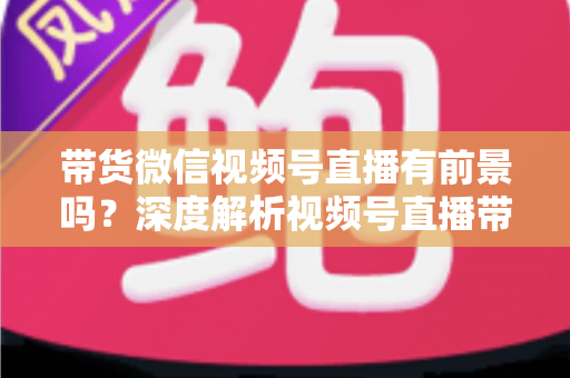 带货微信视频号直播有前景吗？深度解析视频号直播带货的机遇、挑战与实战玩法