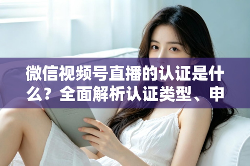 微信视频号直播的认证是什么?全面解析认证类型、申请条件与实操指南 微信视频号直播的认证是什么?全面解析认证类型、申请条件与实操指南