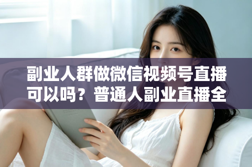 副业人群做微信视频号直播可以吗？普通人副业直播全攻略：门槛、玩法、变现与避坑一次讲清
