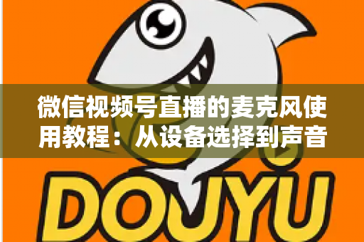 微信视频号直播的麦克风使用教程：从设备选择到声音调试的完整实战指南