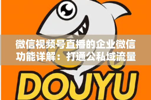 微信视频号直播的企业微信功能详解：打通公私域流量的全链路运营实战指南
