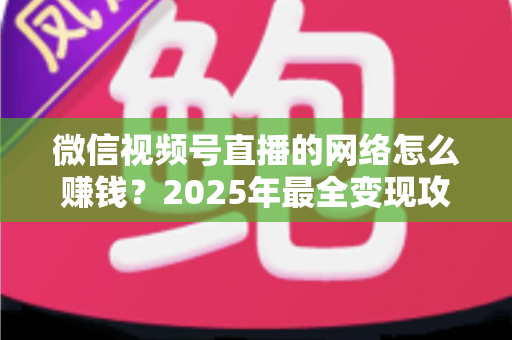 微信视频号直播的网络怎么赚钱？2025年最全变现攻略与新手实战指南