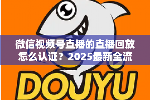 微信视频号直播的直播回放怎么认证？2025最新全流程认证指南与实操技巧详解
