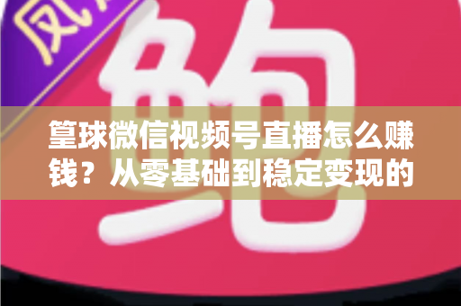 篁球微信视频号直播怎么赚钱？从零基础到稳定变现的完整实战指南