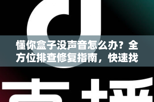 懂你盒子没声音怎么办？全方位排查修复指南，快速找回清晰音效